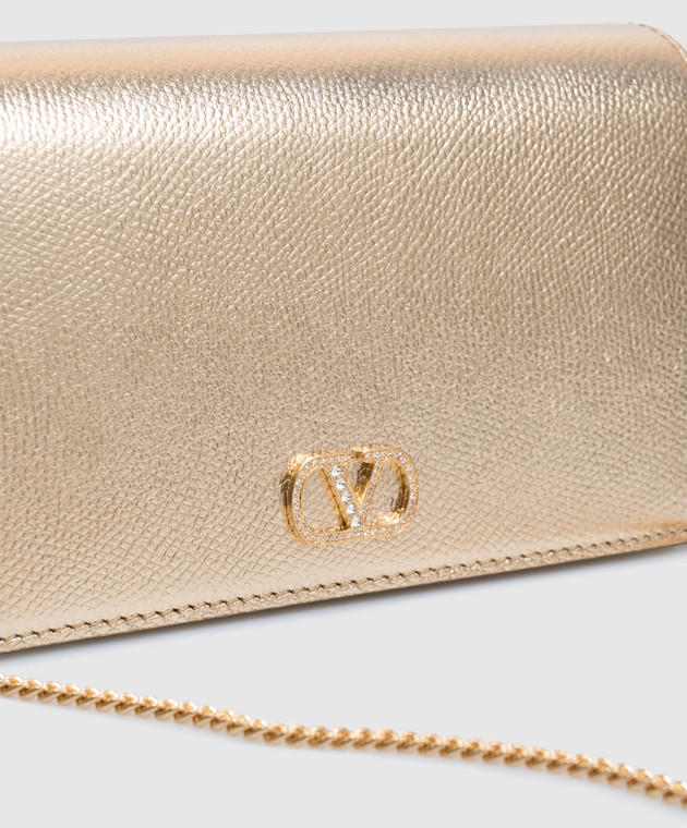 Valentino шкіряна сумка з емблемою в кристали Swarovski 9W2P0AY5CHL зображення 4