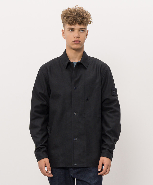 Stone Island Синяя куртка с шерстью L2S151200020S0F24 изображение 3