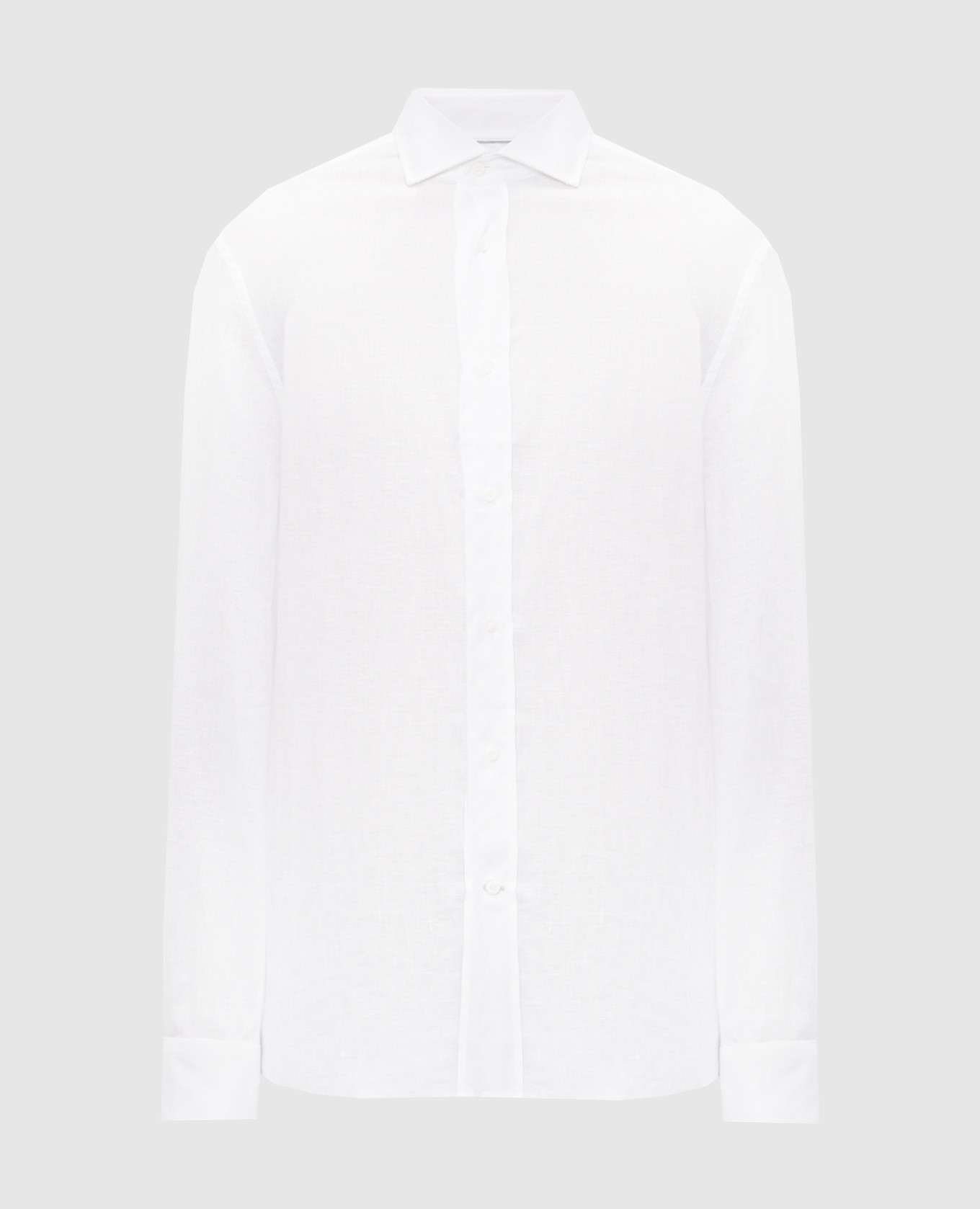 Белая рубашка из льна