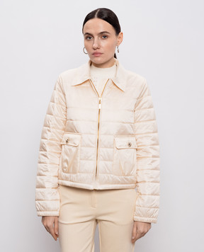Twinset Бежева куртка з логотипом 261TP2321