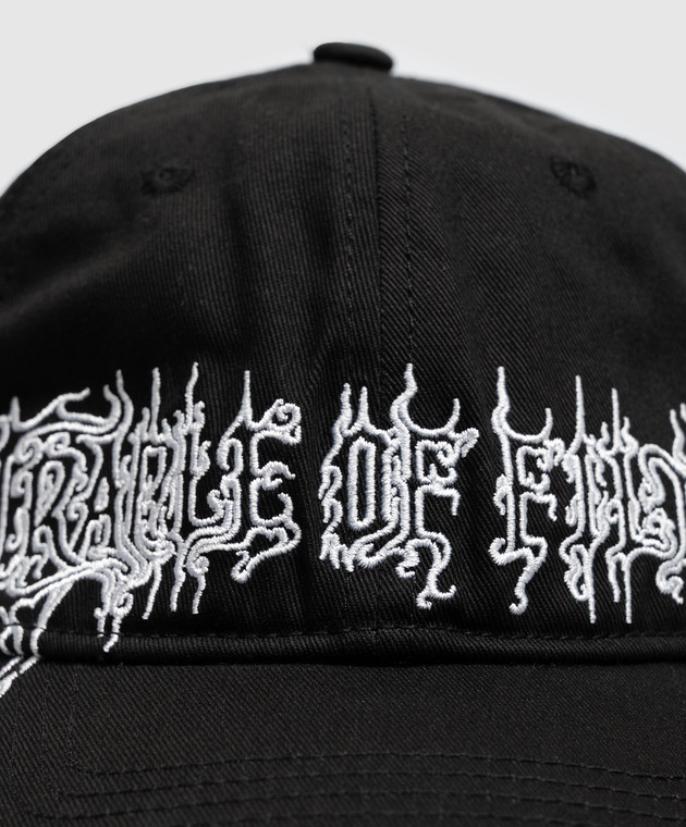 Vetements Черная кепка Cradle of Filth UCF76CA100B изображение 4