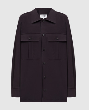 Maison Margiela MM6 Фіолетова сорочка з вовни S62DT0047M35622