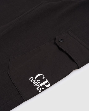 C.P. Company Детские черные джогеры с принтом логотипа CUP01BLCC021014