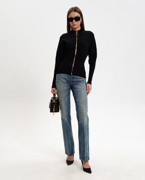 Balmain Сині джинси з ефектом потертості GF1MI070DG10