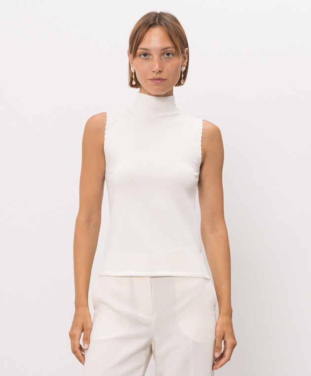Twinset Белый топ 262TP3034 изображение 3
