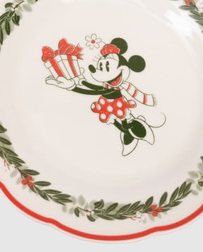 Disney Белая обеденная керамическая тарелка Minnie Mouse DN25337
