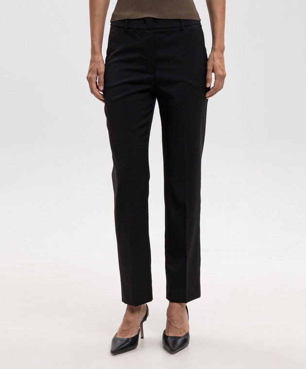 Max Mara Weekend Черные брюки CANON из шерсти WKDCANON изображение 3