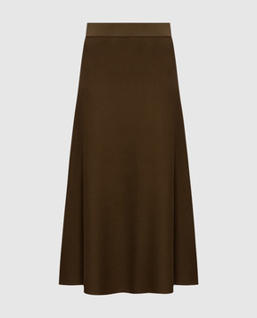 Max Mara Юбка FUGGITO цвета хаки MXMFUGGITO