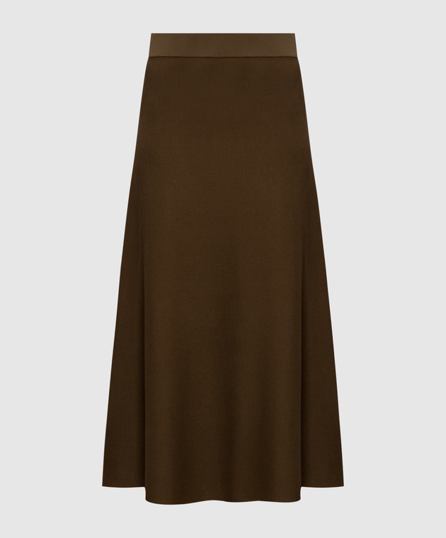 Max Mara Юбка FUGGITO цвета хаки MXMFUGGITO