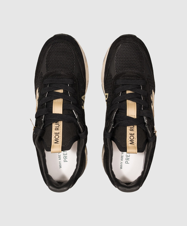 Premiata Черные комбинированные кроссовки Moerun MOERUND7799 изображение 4
