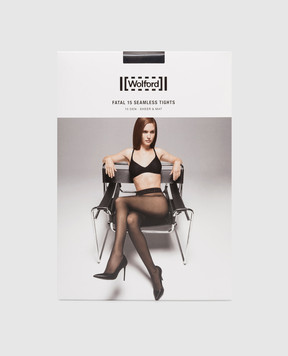 Wolford Черные колготки FATAL 15 DEN 18076