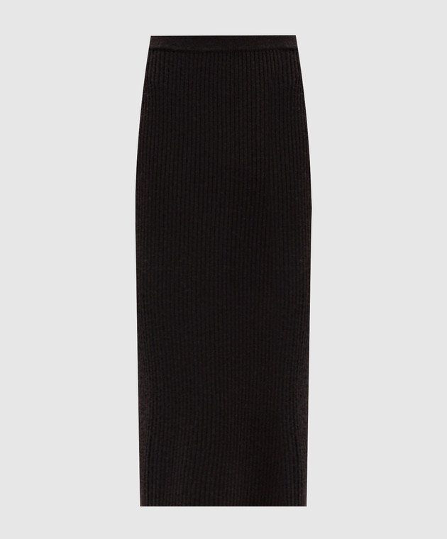 Allude Коричнева спідниця з вовни та кашеміру 26517081