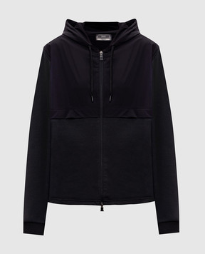 Herno Черная комбинированная спортивная куртка MAESTRO JC000100D56031