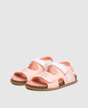Dolce&Gabbana Дитячі рожеві сандалі з монограмою D11331A3G643738