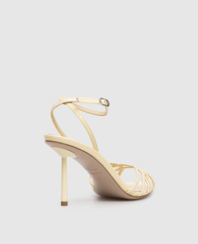 Le Silla Жовті шкіряні лаковані босоніжки BELLA 6642A080L3PPGSM