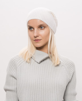 Allude Шапка кольору айворі з кашеміру 26511244
