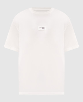 Maison Margiela MM6 Біла футболка з нашивкою SH0GC0071M20258