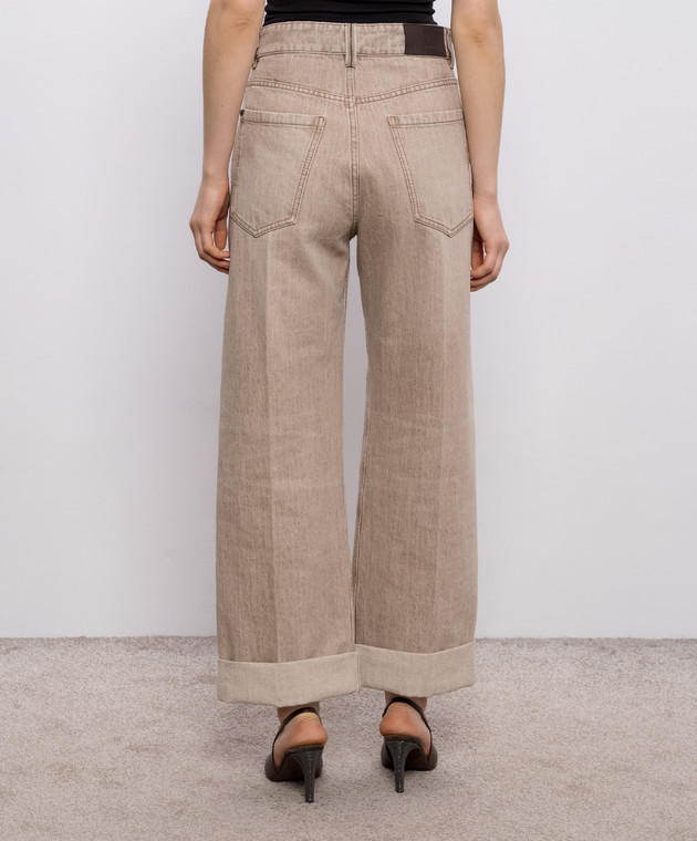 Brunello Cucinelli Бежеві джинси MA095P4005 зображення 4