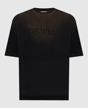 Off-White Чорна футболка з принтом логотипа 44MAA120F5J00X
