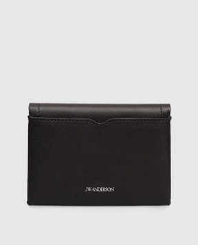 JW Anderson Черная кожаная визитница Loafer AC0436LA0224