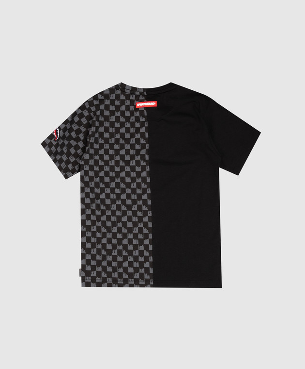 Sprayground Дитяча чорна футболка Throw To Me Drip SPY1495 зображення 2