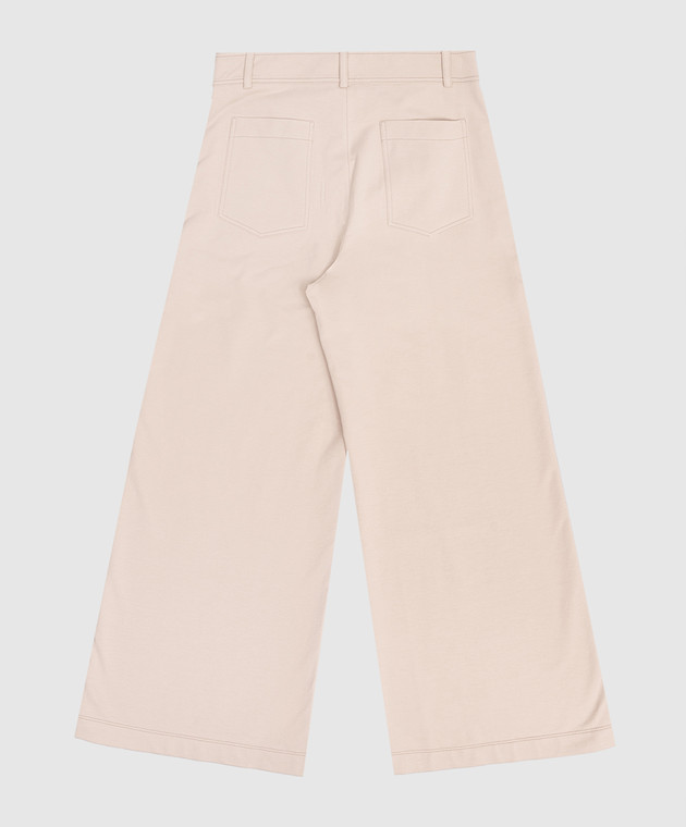 Brunello Cucinelli Дитячі бежеві штани BH827E656A зображення 2