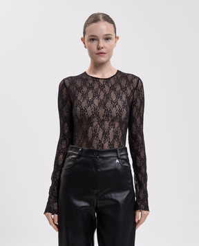 Twinset Черное боди из кружева 262LI2NEE