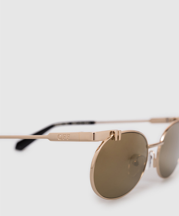 Off-White очки с логотипом OFF с зеркальным эффектом OW2030767458 изображение 4