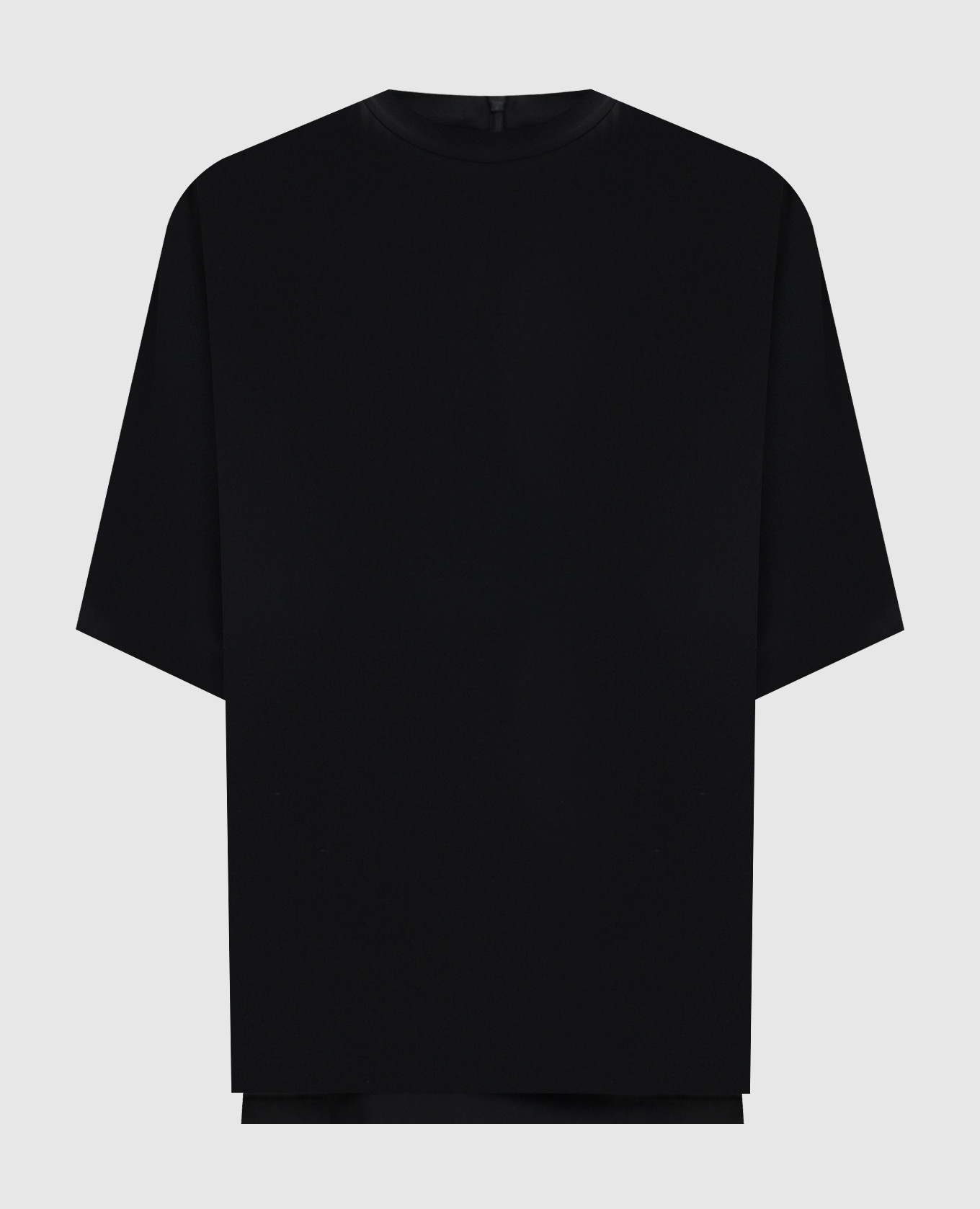 Черный топ с шелком