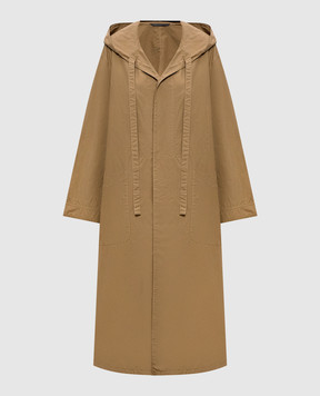 Y`S Yamamoto Коричневий плащ YKC11016