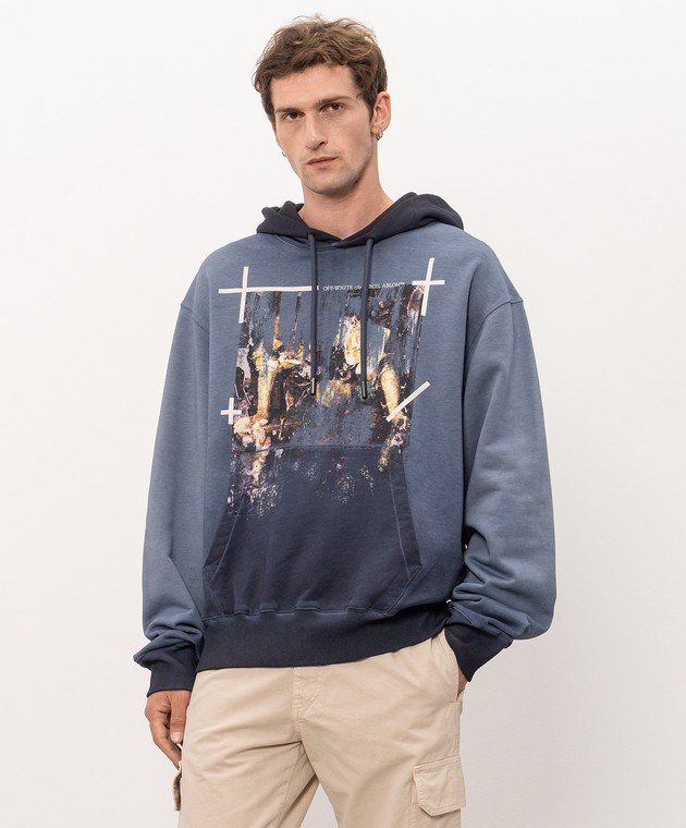 Off-White Синие худи Narciso 44MBB12NF26F00A изображение 3
