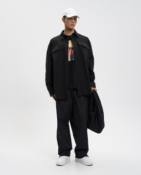 Off-White Чорна футболка Shimada 44MAA120F5J00Y