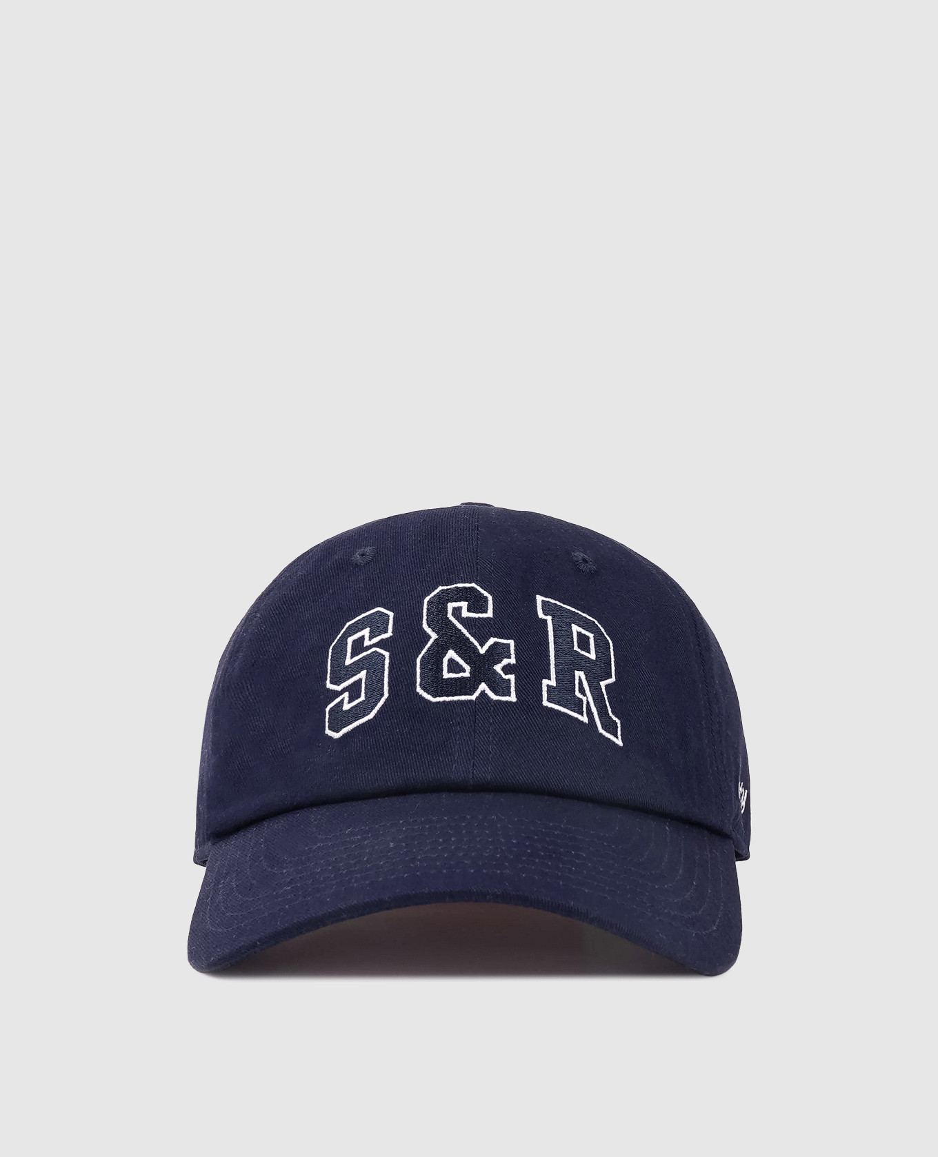 

Голубая кепка с вышивкой монограммы логотипа, Синий, Кепки