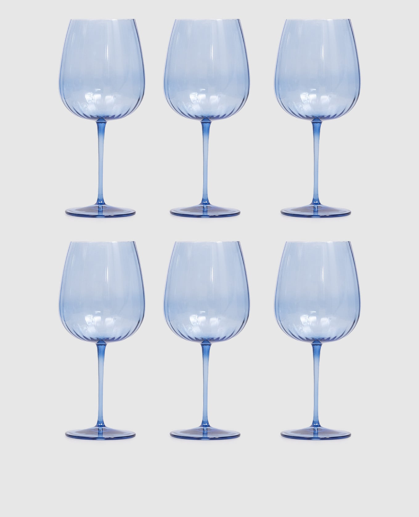 Набор голубых бокалов для джина ROMANTIC 6 шт
