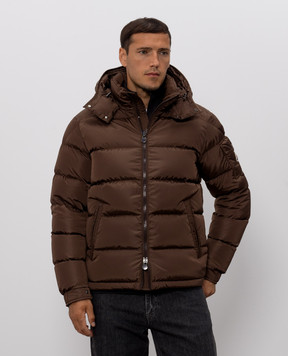 Moncler Коричневий пуховик Maya L20911A53600539ZD
