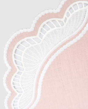 Truffle Bee Розовый столовый коврик Oyster из льна LP01C7S7