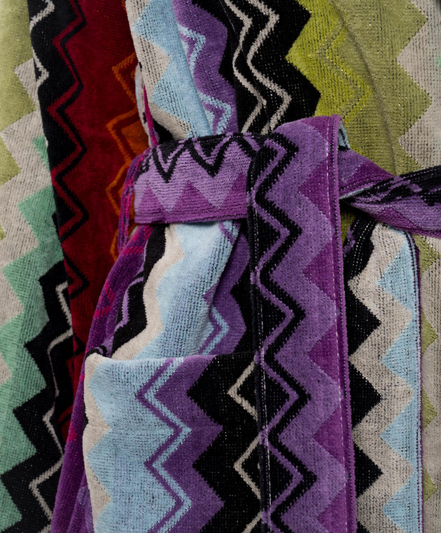Missoni Home Махровий подовжений халат Giacomo у візерунок 1G3AC99708 зображення 5