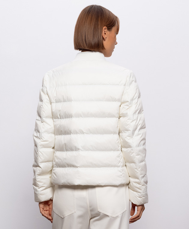 Brunello Cucinelli Пуховая стеганная куртка цвета айвори MD5983309 изображение 4