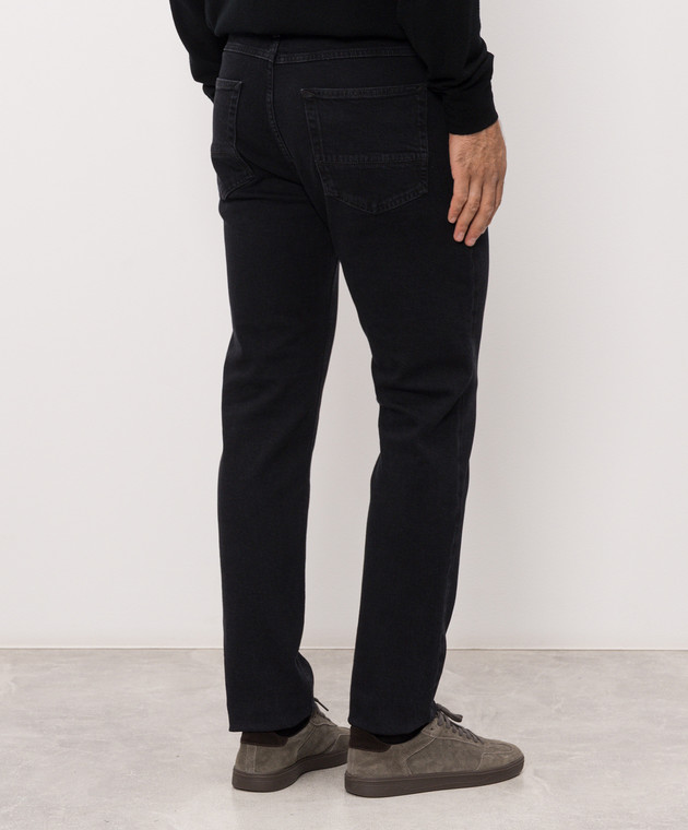 Stone Island Темно-синие джинсы с патчем L2S14J100007S0J11 изображение 4