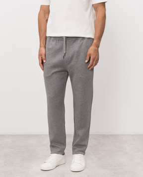 Brunello Cucinelli Спортивные брюки серого цвета MM8313243G