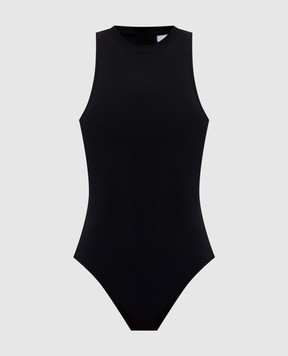 Vetements Чорне боді з логотипом WE76BD409B