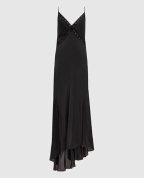 Ann Demeulemeester Чорна сукня максі Lala із шовку B0013950FA731