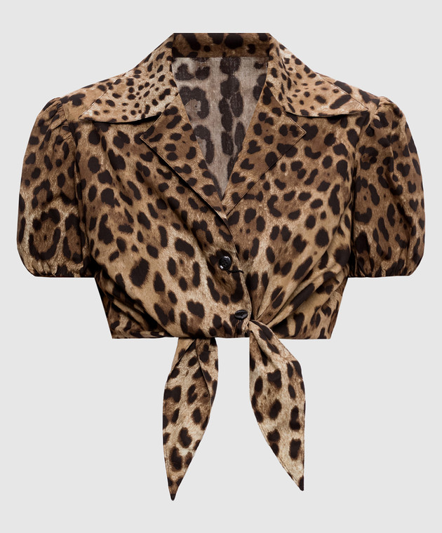 Dolce&Gabbana Топ в леопардовый принт F5T66THS5E3
