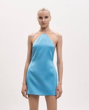 David Koma Голубое платье мини SS26DK14DA