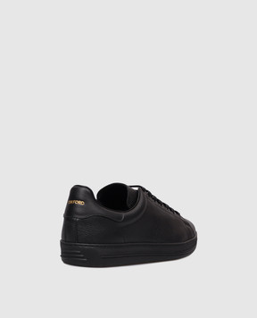Tom Ford Чорні шкіряні кросівки Warwick J1507LCL045L