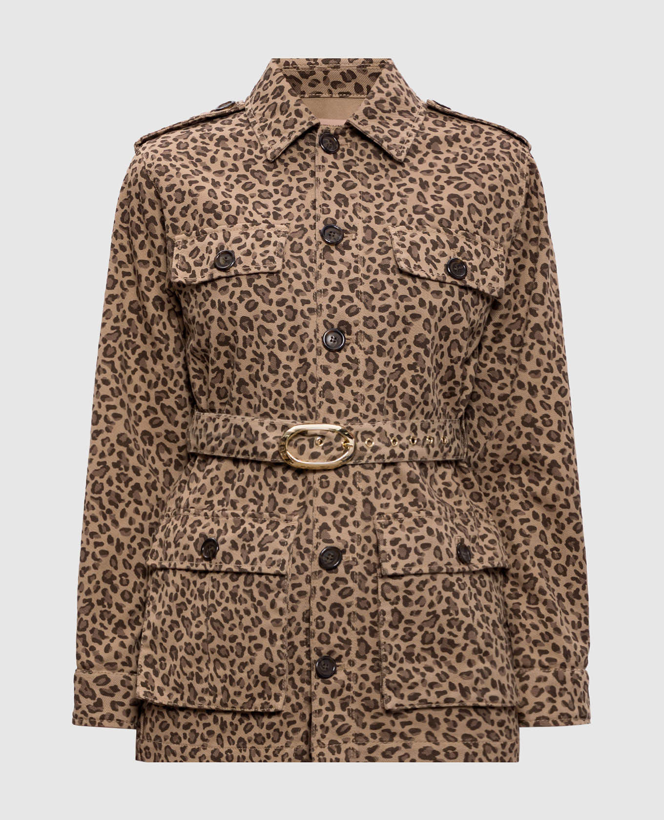 

Куртка в леопардовый принт, Коричневый, Куртки