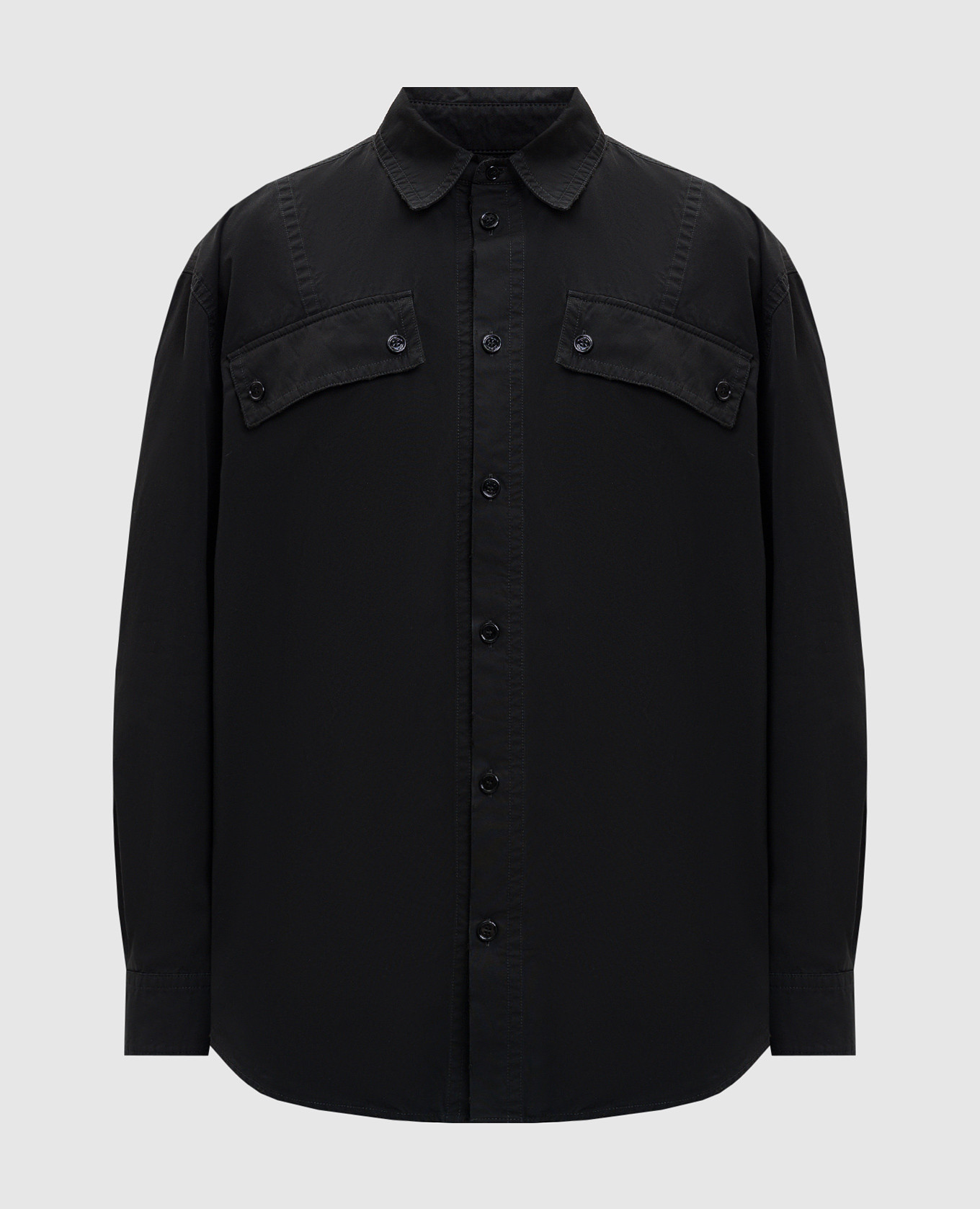 

Черная рубашка с логотипом, Черный, Рубашки