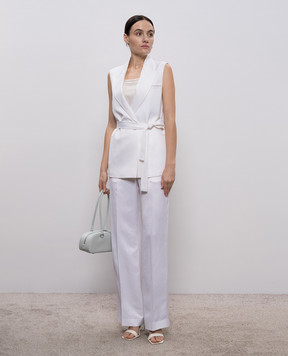 Peserico Белые брюки с льном A0433501926