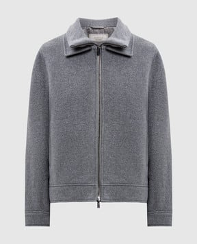 Peserico Сіра куртка з вовною і кашеміром S210323195C