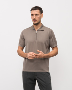 Stefano Ricci Коричневое поло из кашемира W505020P32W26101